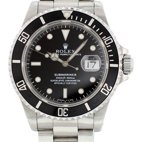 rolex submariner automatic self wind mens watch 16610|rolex submariner watch.